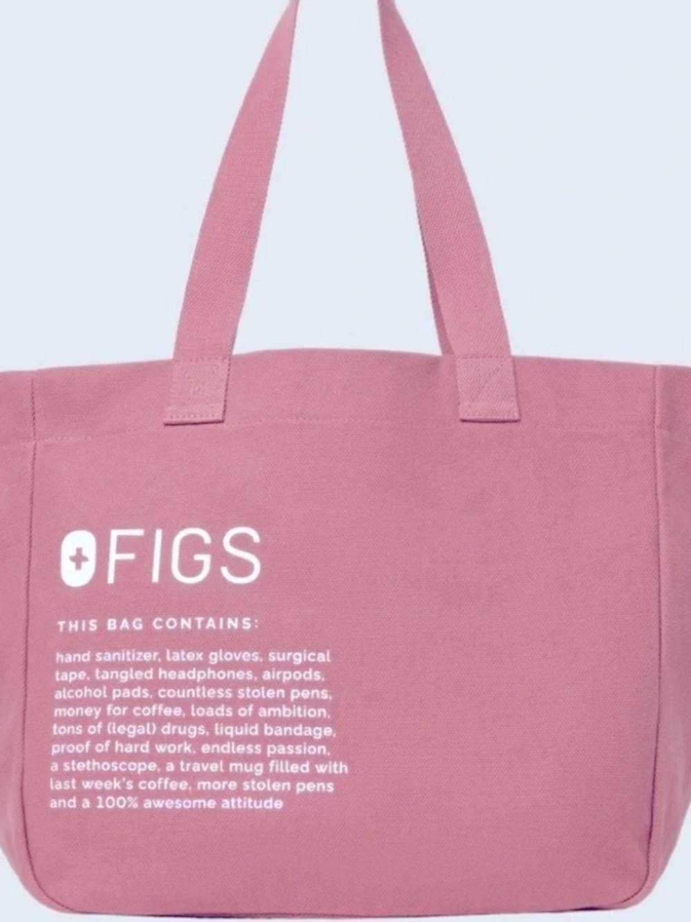 FIGS Mauve Pink Tote